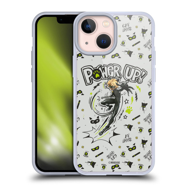 Miraculous Ladybug Character Art And Patterns Cat Noir Soft Gel Case for Apple iPhone 13 Mini