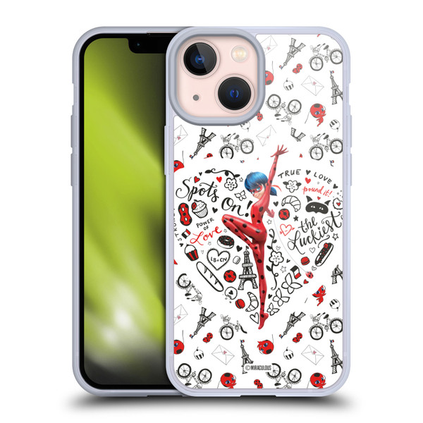 Miraculous Ladybug Character Art And Patterns Ladybug Soft Gel Case for Apple iPhone 13 Mini