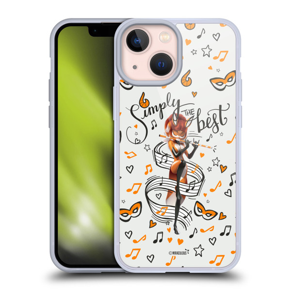 Miraculous Ladybug Character Art And Patterns Rena Rouge Soft Gel Case for Apple iPhone 13 Mini