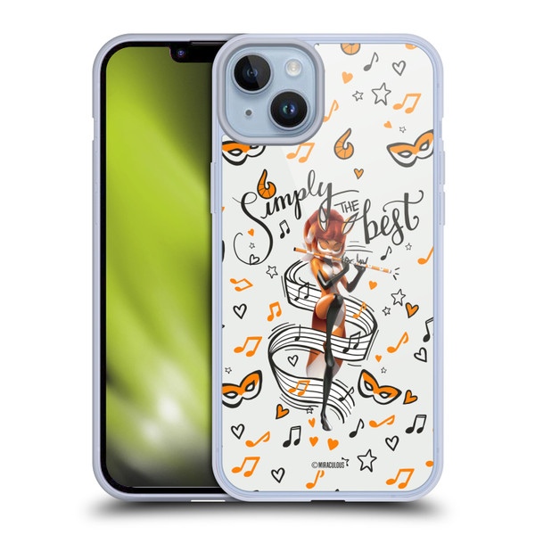 Miraculous Ladybug Character Art And Patterns Rena Rouge Soft Gel Case for Apple iPhone 14 Plus