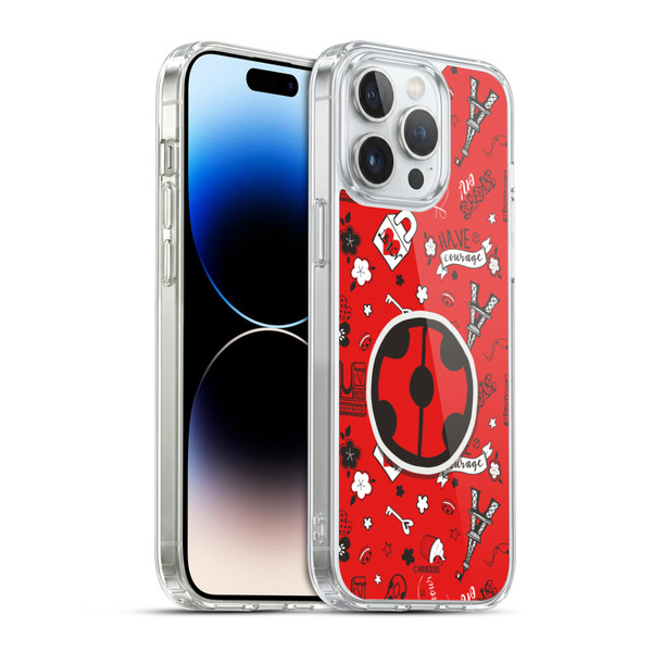 Miraculous Ladybug Character Art And Patterns Ladybug In Rot Soft Gel Case for Apple iPhone 14 Pro Max & MagSafe