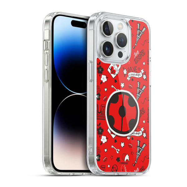 Miraculous Ladybug Character Art And Patterns Ladybug In Rot Soft Gel Case for Apple iPhone 14 Pro & MagSafe