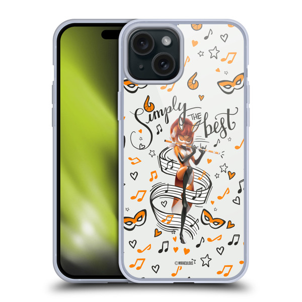 Miraculous Ladybug Character Art And Patterns Rena Rouge Soft Gel Case for Apple iPhone 15 Plus