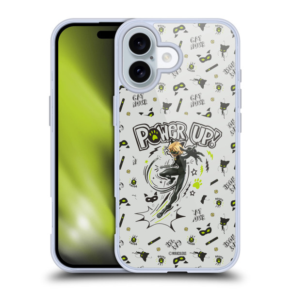 Miraculous Ladybug Character Art And Patterns Cat Noir Soft Gel Case for Apple iPhone 16