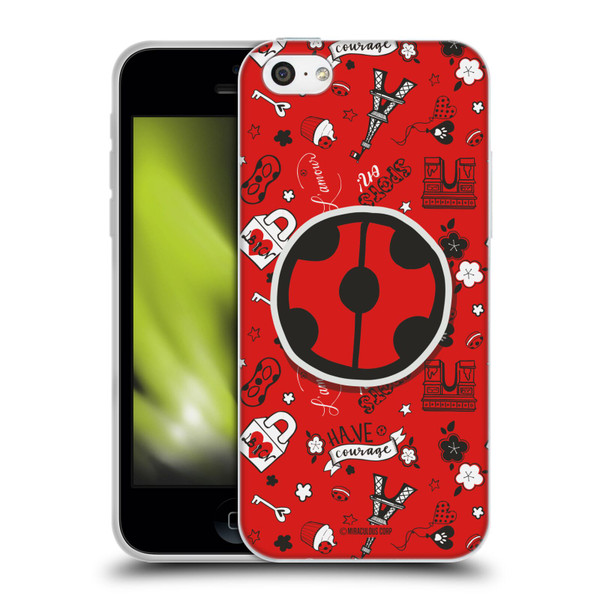 Miraculous Ladybug Character Art And Patterns Ladybug In Red Soft Gel Case for Apple iPhone 5c