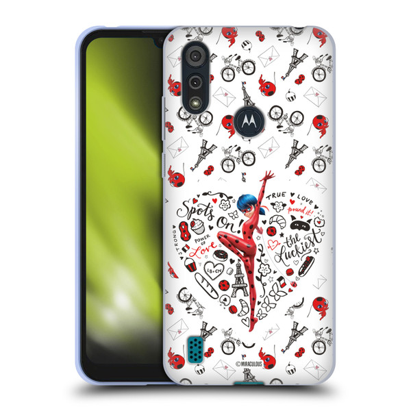 Miraculous Ladybug Character Art And Patterns Ladybug Soft Gel Case for Motorola Moto E6s (2020)