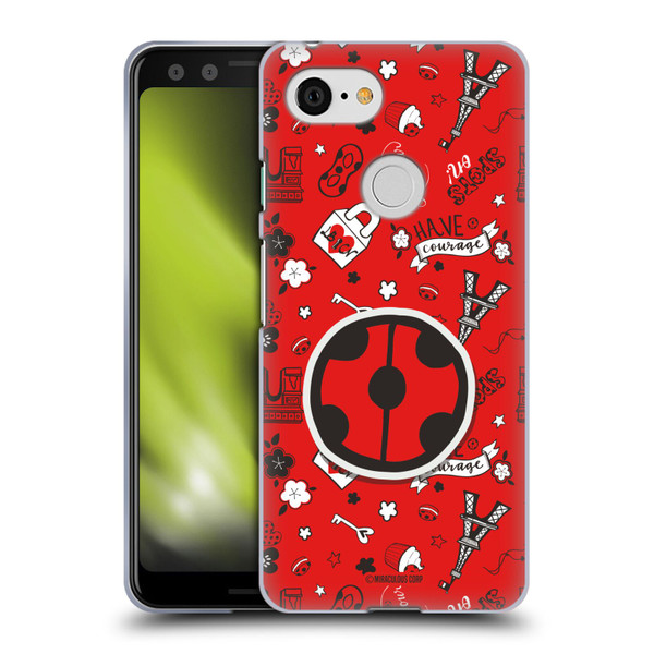 Miraculous Ladybug Character Art And Patterns Ladybug In Red Soft Gel Case for Google Pixel 3