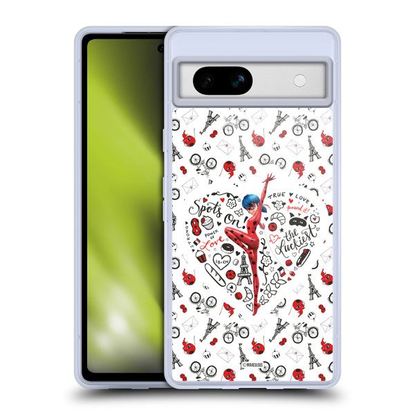 Miraculous Ladybug Character Art And Patterns Ladybug Soft Gel Case for Google Pixel 7a
