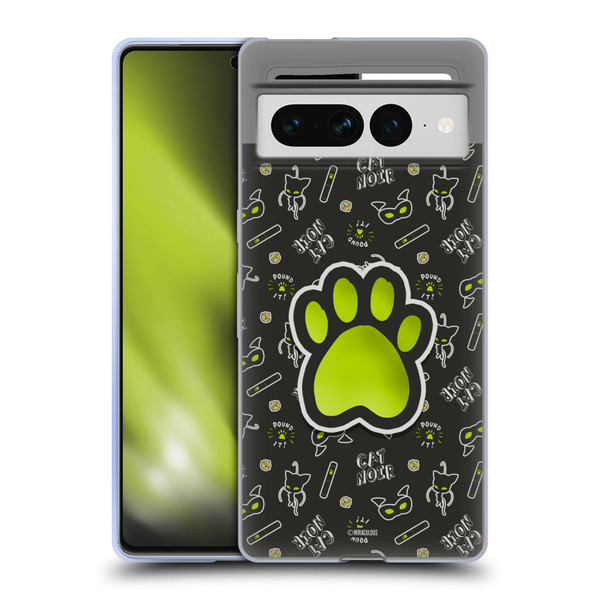 Miraculous Ladybug Character Art And Patterns Cat Noir In Black Soft Gel Case for Google Pixel 7 Pro