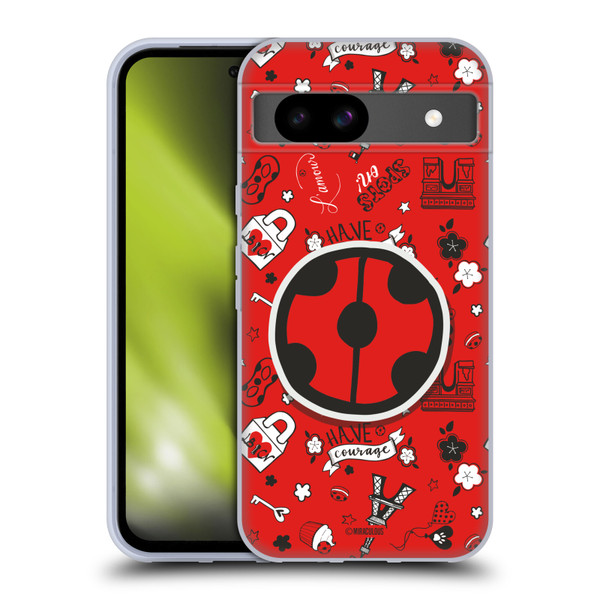 Miraculous Ladybug Character Art And Patterns Ladybug In Red Soft Gel Case for Google Pixel 8a