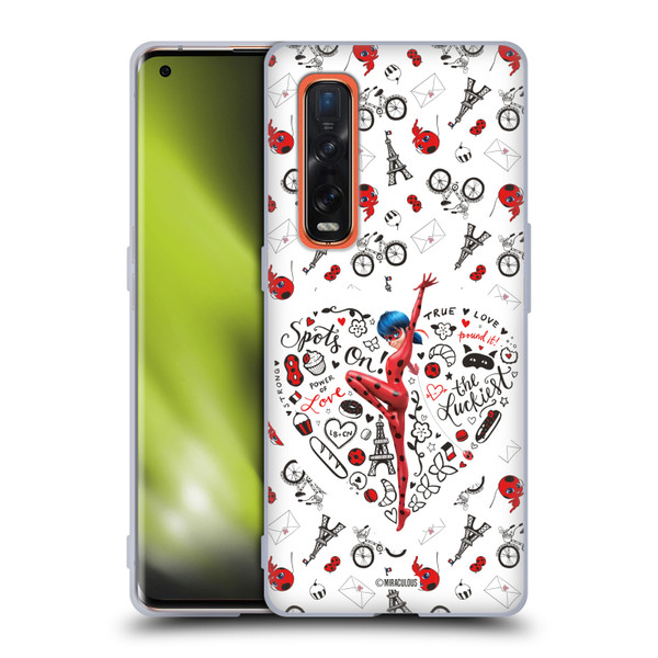 Miraculous Ladybug Character Art And Patterns Ladybug Soft Gel Case for OPPO Find X2 Pro 5G
