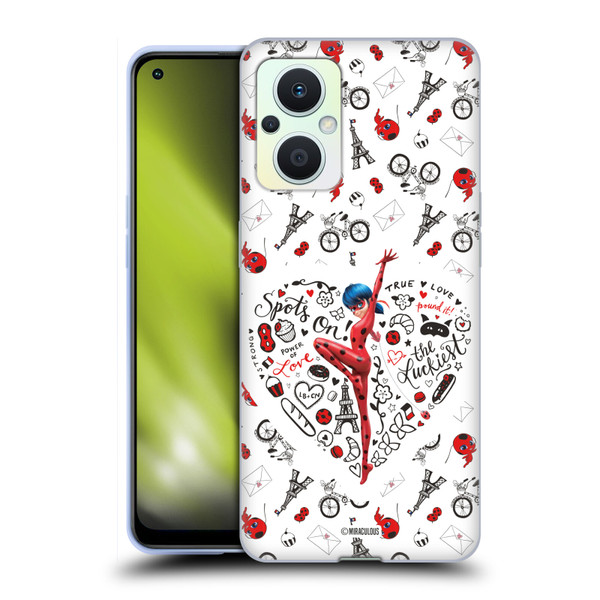Miraculous Ladybug Character Art And Patterns Ladybug Soft Gel Case for OPPO Reno8 Lite