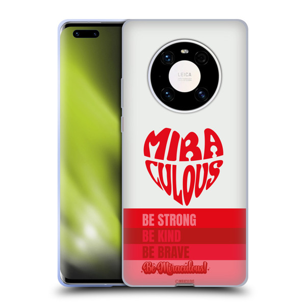 Miraculous Ladybug Radiant Red Typography Soft Gel Case for Huawei Mate 40 Pro 5G