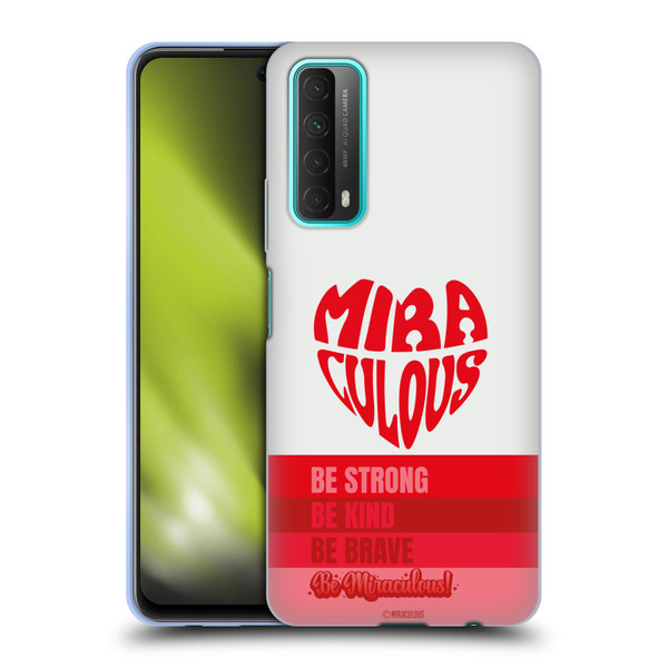 Miraculous Ladybug Radiant Red Typography Soft Gel Case for Huawei P Smart (2021)