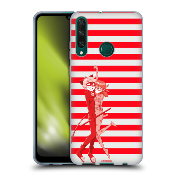Miraculous Ladybug Radiant Red Cat Noir And Ladybug Soft Gel Case for Huawei Y6p