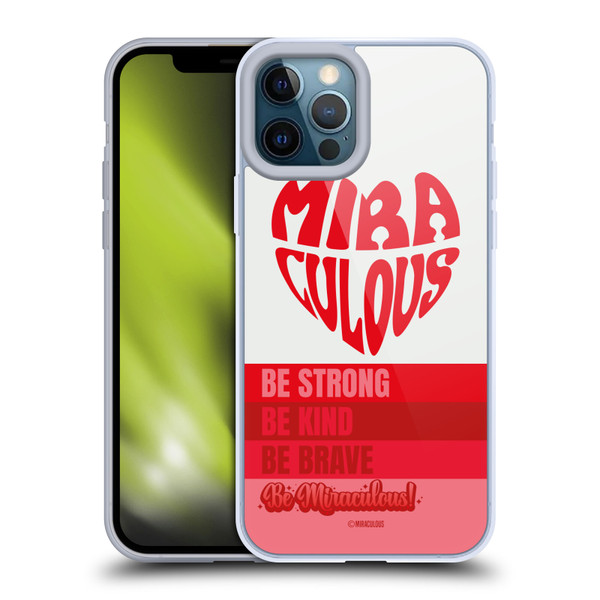 Miraculous Ladybug Radiant Red Typography Soft Gel Case for Apple iPhone 12 Pro Max