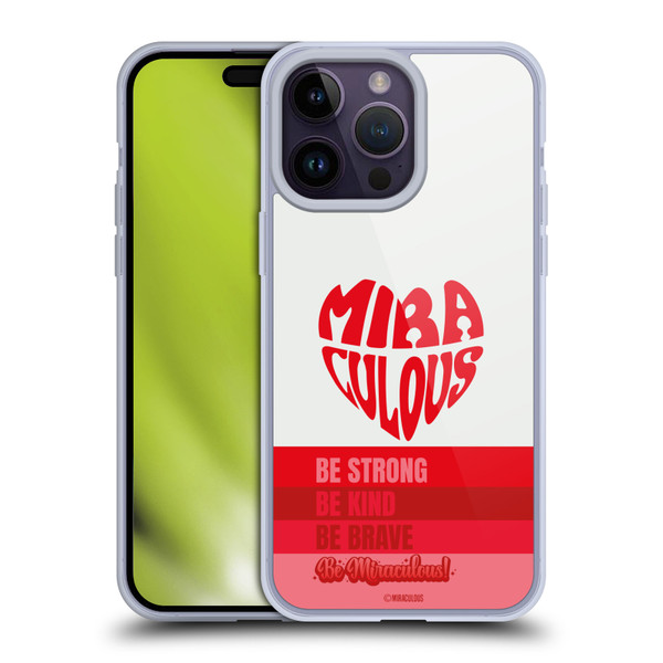 Miraculous Ladybug Radiant Red Typography Soft Gel Case for Apple iPhone 14 Pro Max