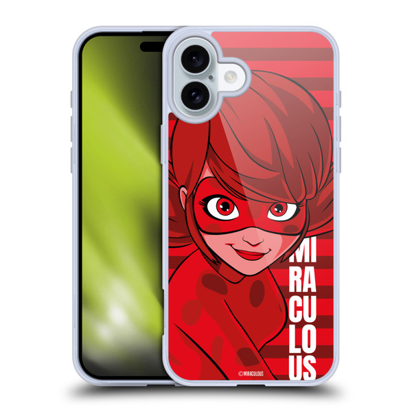 Miraculous Ladybug Radiant Red Ladybug Soft Gel Case for Apple iPhone 16 Plus