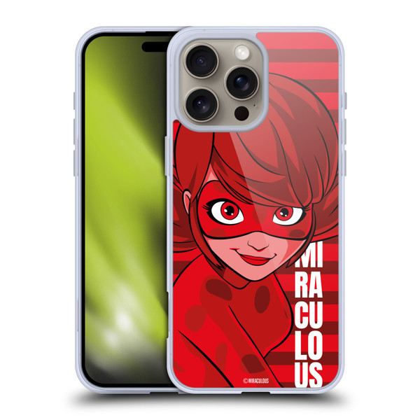 Miraculous Ladybug Radiant Red Ladybug Soft Gel Case for Apple iPhone 16 Pro Max