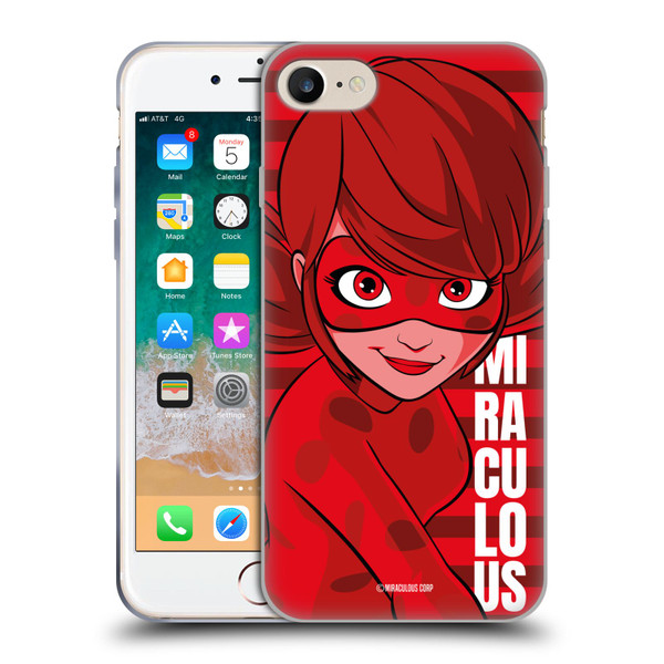 Miraculous Ladybug Radiant Red Ladybug Soft Gel Case for Apple iPhone 7 / 8 / SE 2020 & 2022