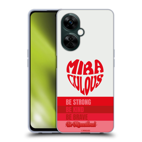 Miraculous Ladybug Radiant Red Typography Soft Gel Case for OnePlus Nord N30