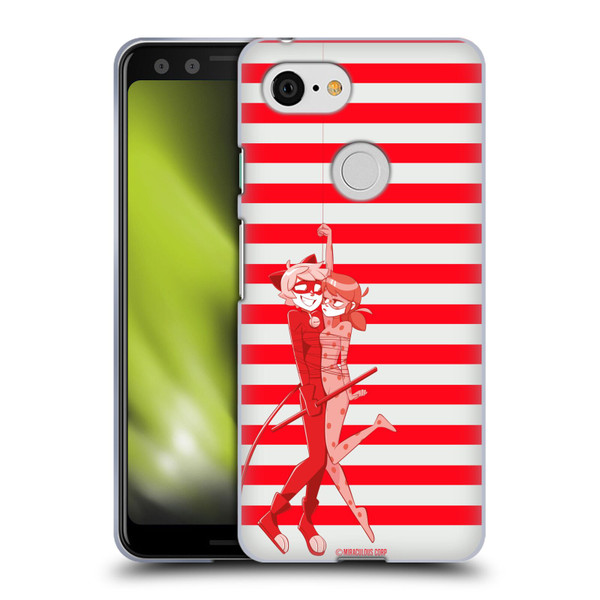 Miraculous Ladybug Radiant Red Cat Noir And Ladybug Soft Gel Case for Google Pixel 3