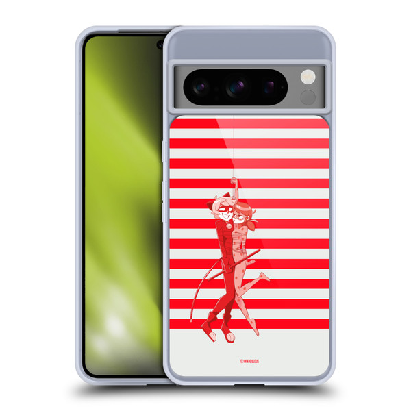 Miraculous Ladybug Radiant Red Cat Noir And Ladybug Soft Gel Case for Google Pixel 8 Pro