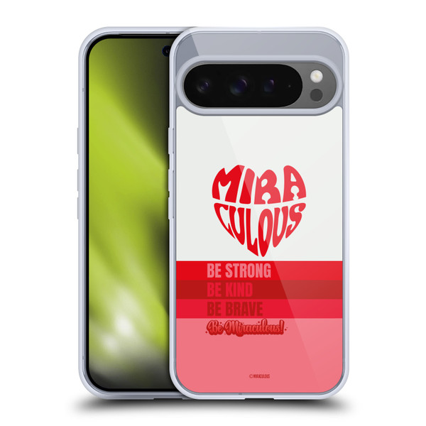 Miraculous Ladybug Radiant Red Typography Soft Gel Case for Google Pixel 9 Pro XL