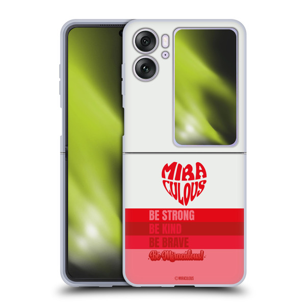 Miraculous Ladybug Radiant Red Typography Soft Gel Case for OPPO Find N2 Flip