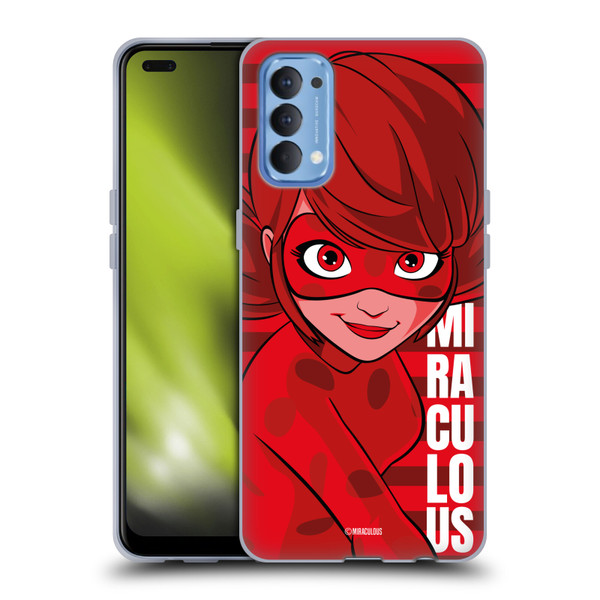 Miraculous Ladybug Radiant Red Ladybug Soft Gel Case for OPPO Reno 4 5G