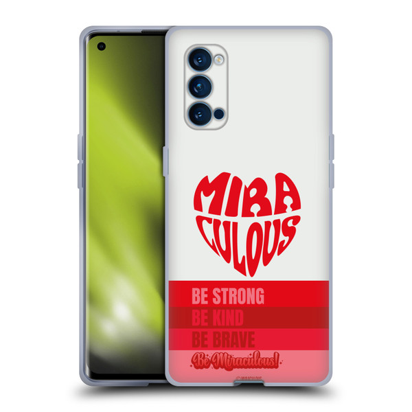 Miraculous Ladybug Radiant Red Typography Soft Gel Case for OPPO Reno 4 Pro 5G