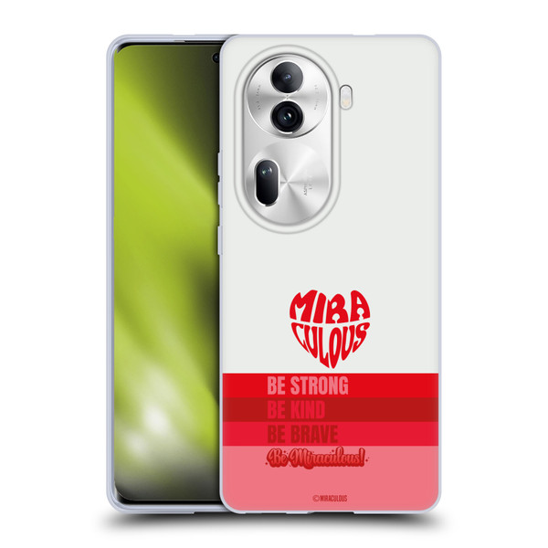 Miraculous Ladybug Radiant Red Typography Soft Gel Case for OPPO Reno11 Pro