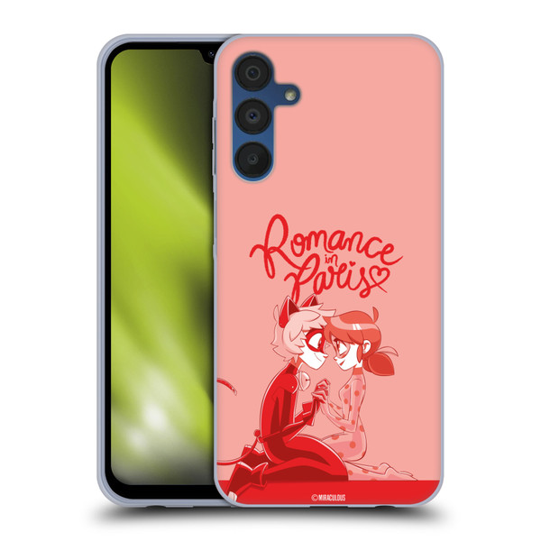 Miraculous Ladybug Radiant Red Romance In Paris Soft Gel Case for Samsung Galaxy A15