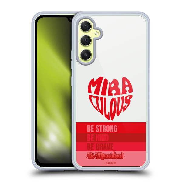 Miraculous Ladybug Radiant Red Typography Soft Gel Case for Samsung Galaxy A34 5G