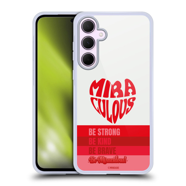 Miraculous Ladybug Radiant Red Typography Soft Gel Case for Samsung Galaxy A35 5G