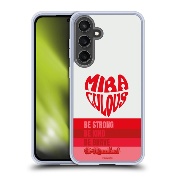 Miraculous Ladybug Radiant Red Typography Soft Gel Case for Samsung Galaxy S24 FE