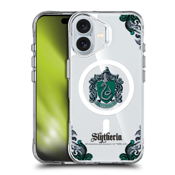 Harry Potter Houses Slytherin SHOCKPROOF BUMPER CASE COMPATIBLE WITH Apple iPhone 16 & MAGSAFE