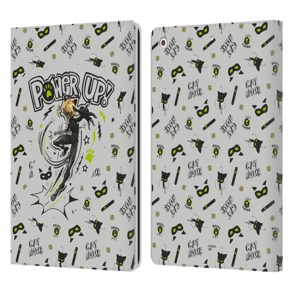 Miraculous Ladybug Character Art And Patterns Cat Noir Leather Book Wallet Case Cover For Apple iPad 10.2 2019/2020/2021