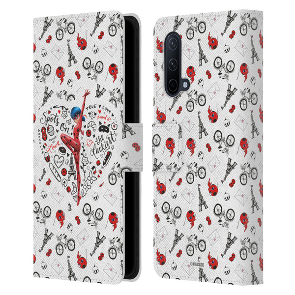 Miraculous Ladybug Character Art And Patterns Ladybug Leather Book Wallet Case Cover For OnePlus Nord CE 5G