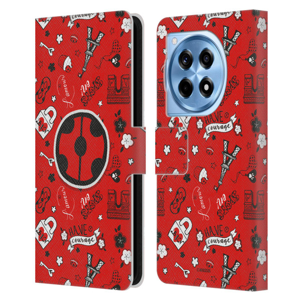 Miraculous Ladybug Character Art And Patterns Ladybug In Red Leather Book Wallet Case Cover For OnePlus 12R