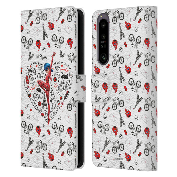Miraculous Ladybug Character Art And Patterns Ladybug Leather Book Wallet Case Cover For Sony Xperia 1 IV Miraculous Ladybug Character Art And Patterns Ladybug Leather Book Wallet Case Cover For Sony Xperia 1 IV