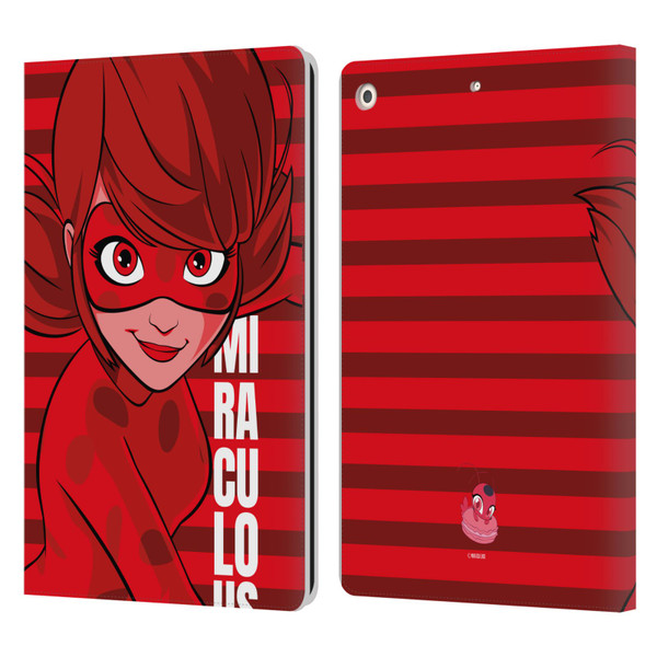 Miraculous Ladybug Radiant Red Ladybug Leather Book Wallet Case Cover For Apple iPad 10.2 2019/2020/2021