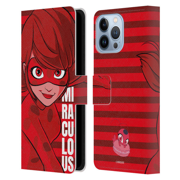 Miraculous Ladybug Radiant Red Ladybug Leather Book Wallet Case Cover For Apple iPhone 13 Pro Max