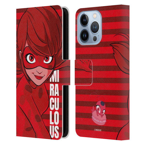 Miraculous Ladybug Radiant Red Ladybug Leather Book Wallet Case Cover For Apple iPhone 13 Pro