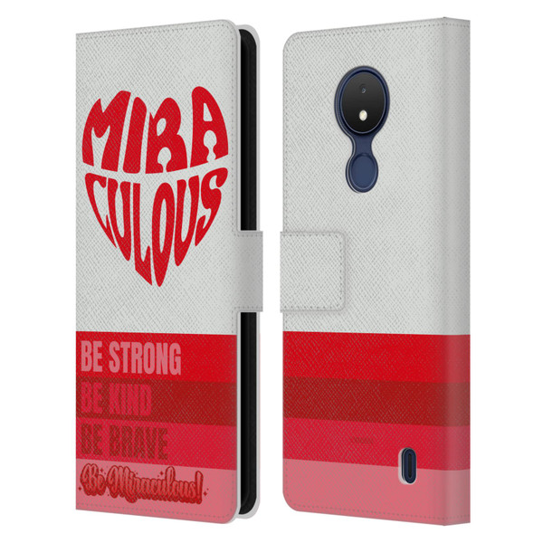 Miraculous Ladybug Radiant Red Typography Leather Book Wallet Case Cover For Nokia C21