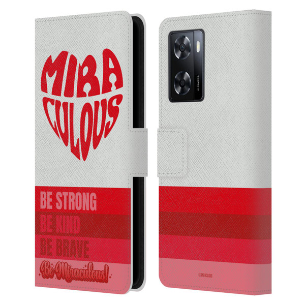 Miraculous Ladybug Radiant Red Typography Leather Book Wallet Case Cover For OPPO A57s