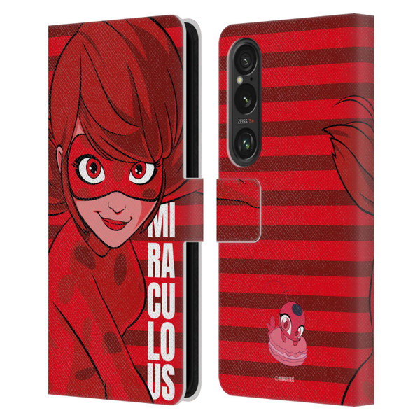 Miraculous Ladybug Radiant Red Ladybug Leather Book Wallet Case Cover For Sony Xperia 1 VI 5G