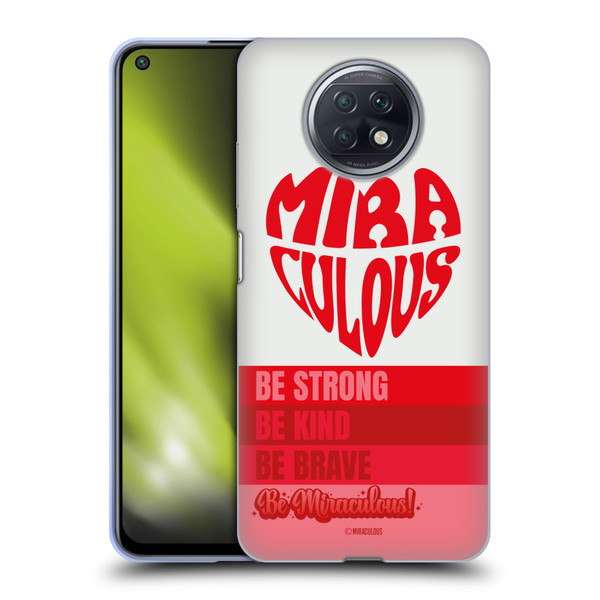 Miraculous Ladybug Radiant Red Typography Soft Gel Case for Xiaomi Redmi Note 9T 5G