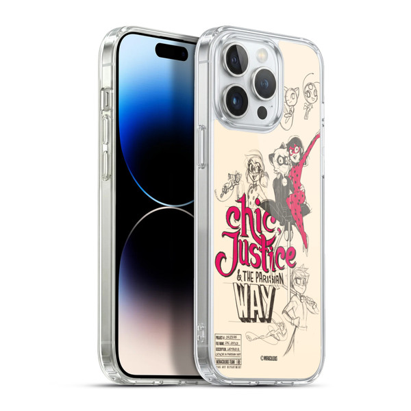 Miraculous Ladybug Sketches Chic Justice Soft Gel Case for Apple iPhone 13 Pro Max & MagSafe