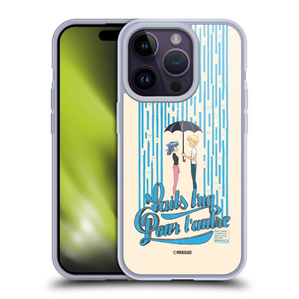 Miraculous Ladybug Sketches Made For Each Other Soft Gel Case for Apple iPhone 14 Pro